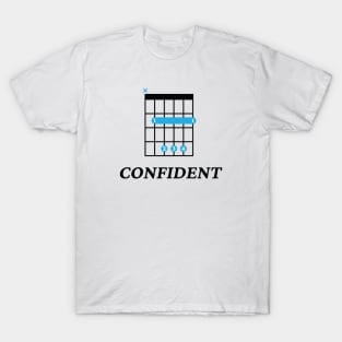 B Confident B Guitar Chord Tab Light Theme T-Shirt